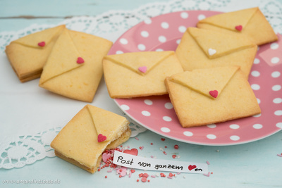 Liebesbrief-Kekse